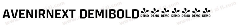 avenirnext demibold字字体转换